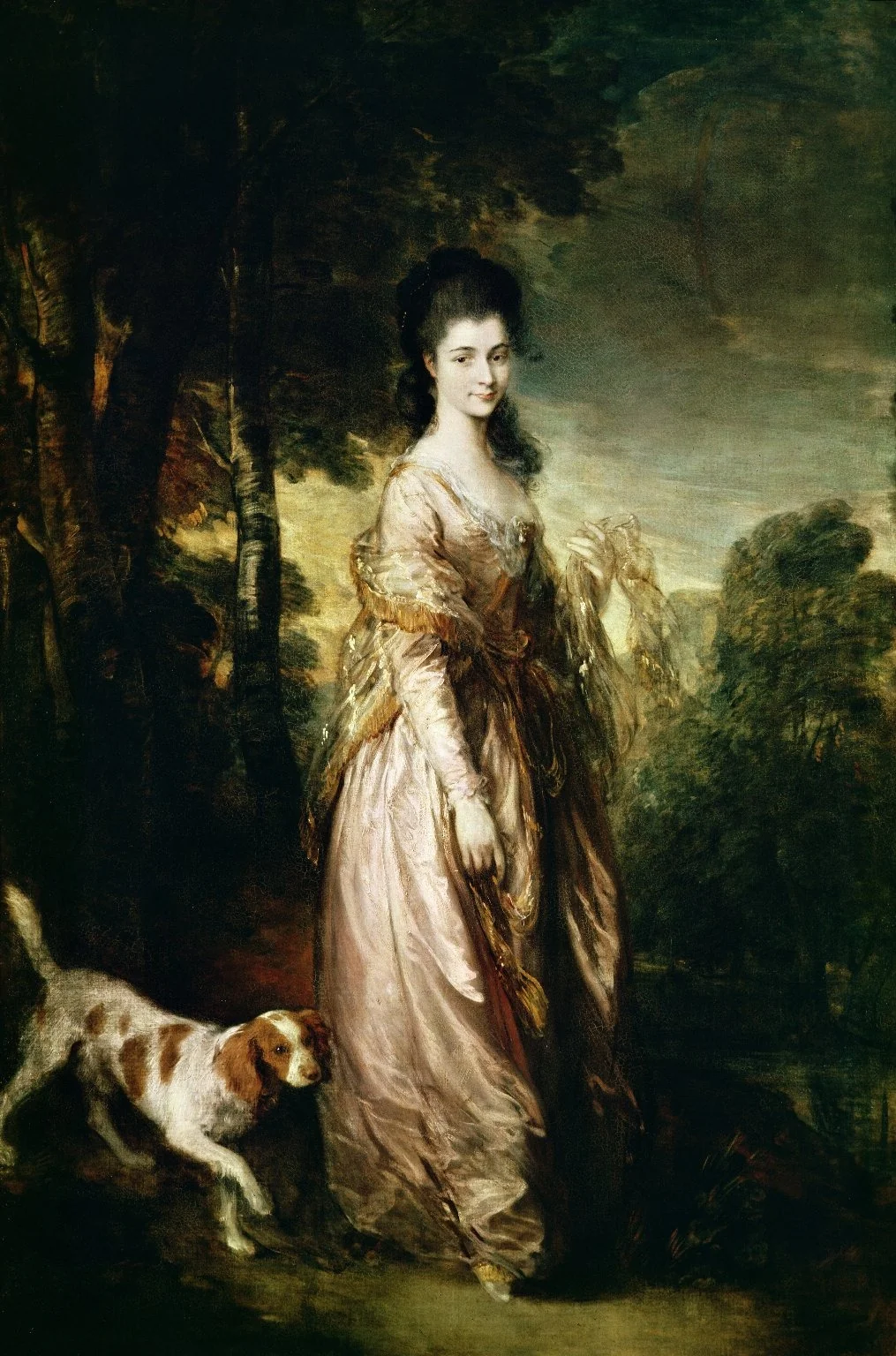 Mrs. Lowndes-Stone, by Thomas Gainsborough, oil, 1775