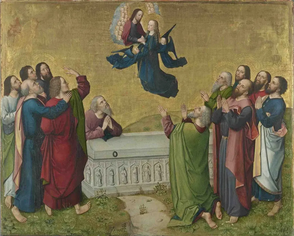 The Life of Mary: the Assumption of Mary (verso: lower half of the Coronation of Mary)