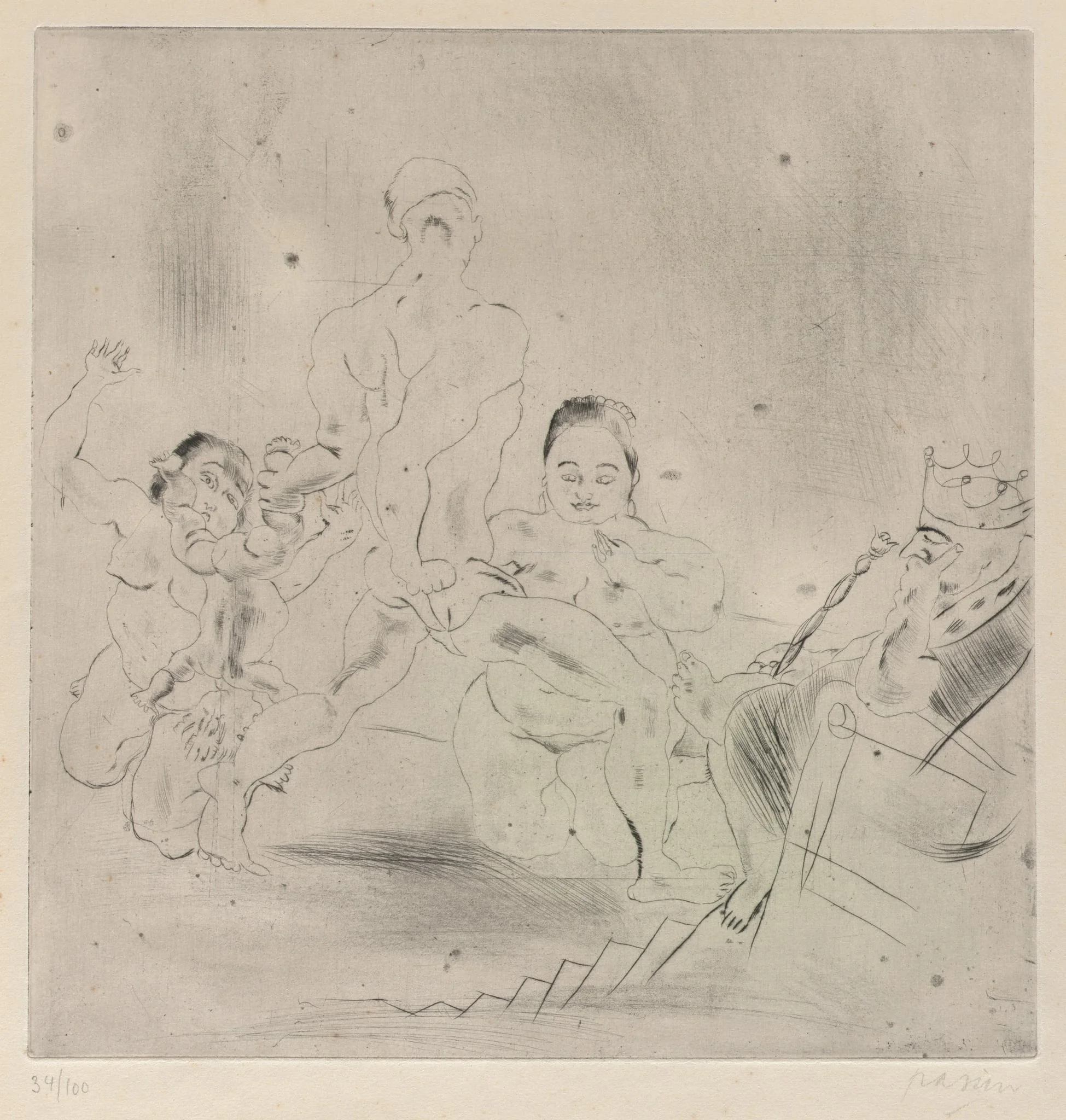 The Judgment of Solomon, by Jules Pascin, 1922