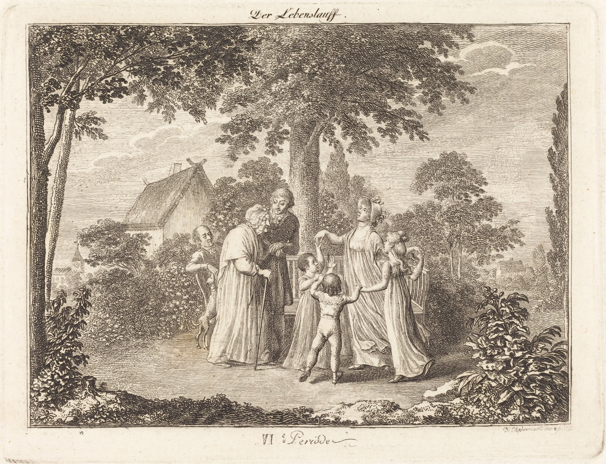 Grandparents, by Daniel Nikolaus Chodowiecki, ink, 1793