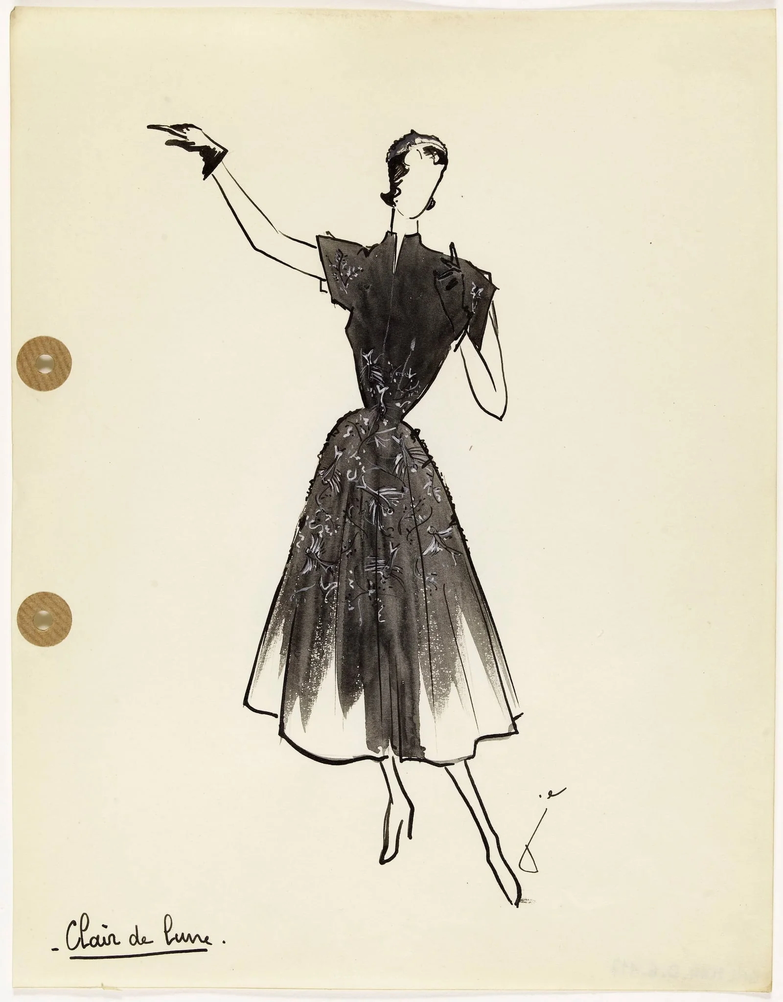 'Clair de lune', by Carven, 1949
