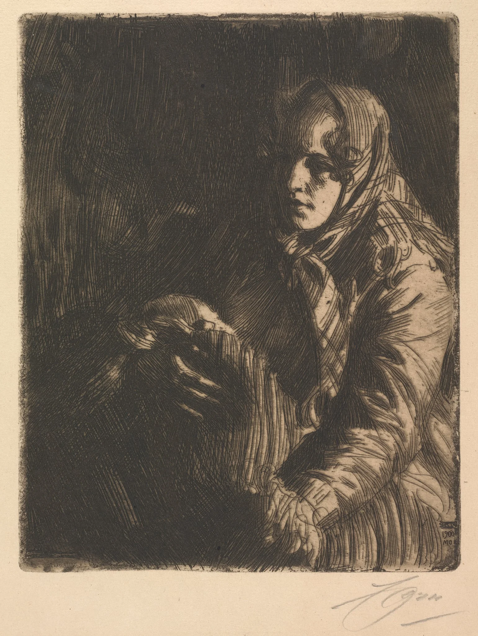 Madonna, by Anders Zorn, 1900