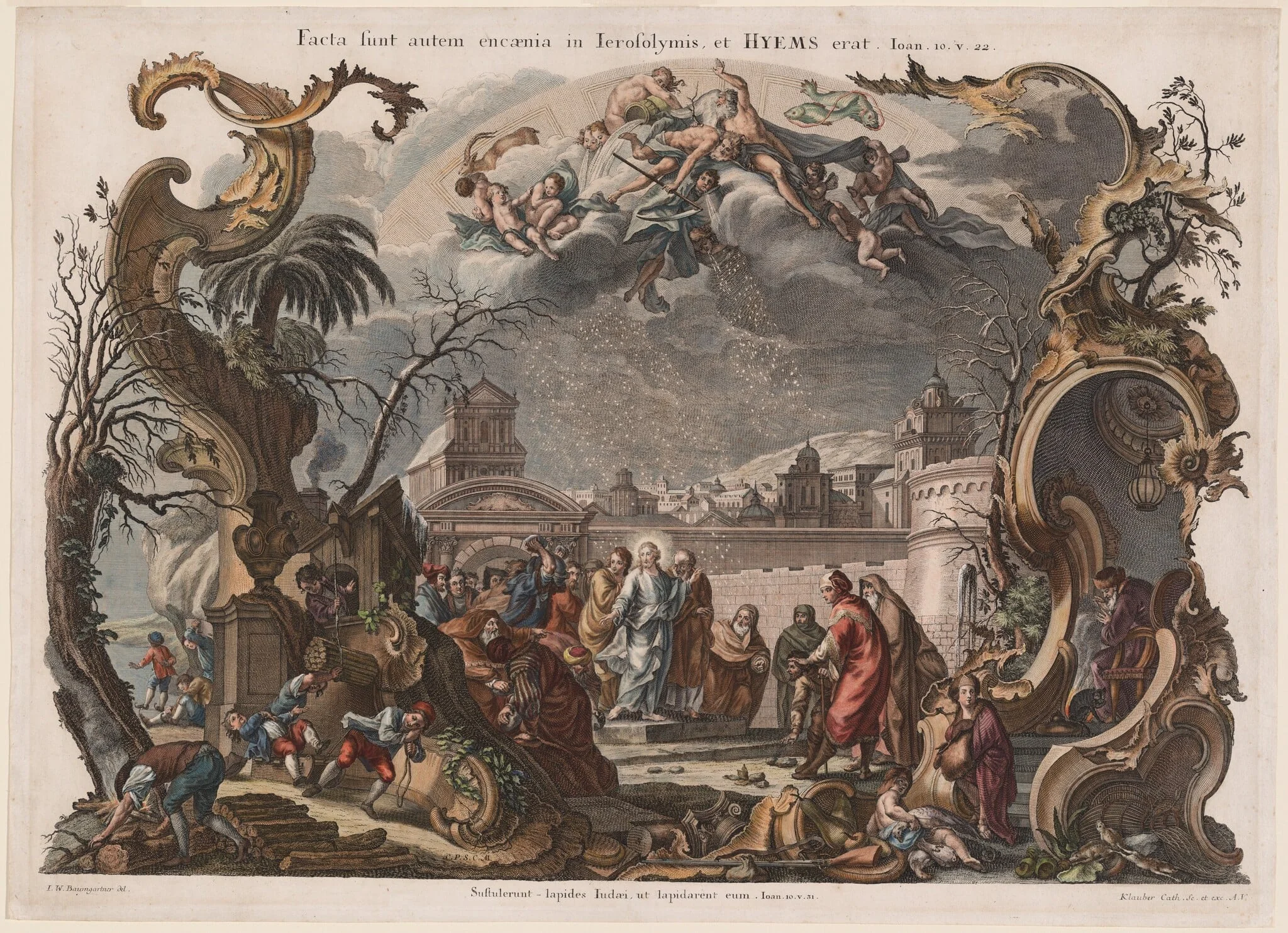 Winter, by Joseph Sebastian Klauber, ink, 1750