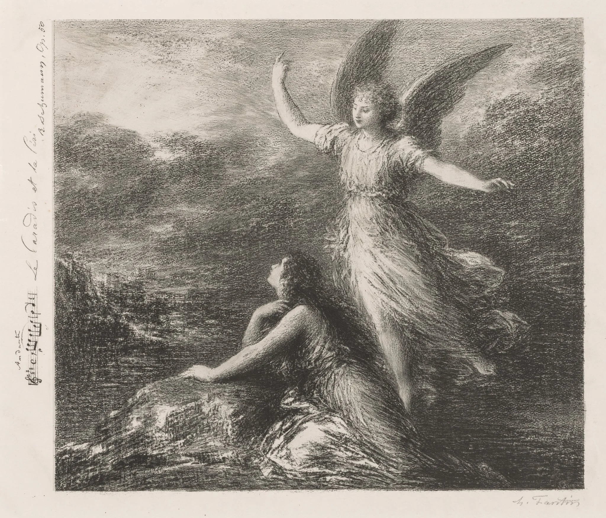 Debut from Paradise and the Peri (Second Plate), by Henri Fantin-Latour, 1894