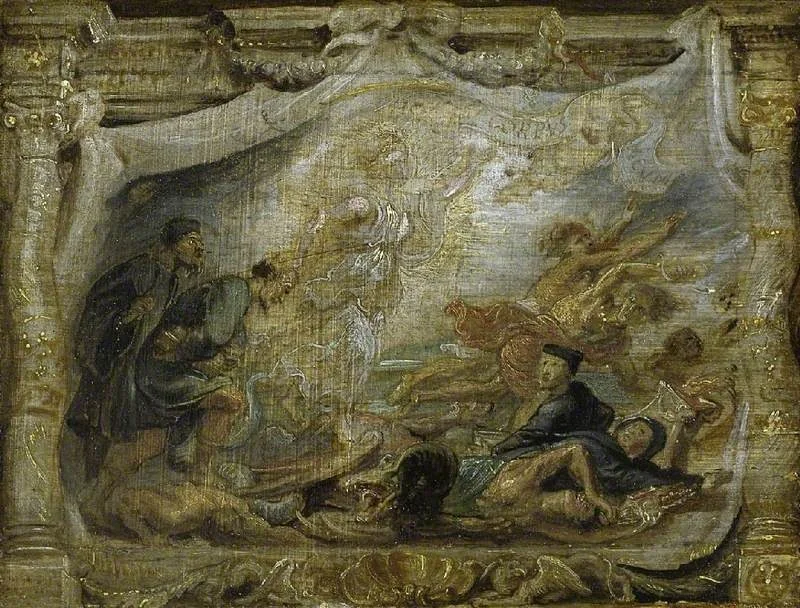 The Victory of the Eucharist over Heresy, by Peter Paul Rubens, oil, 1650
