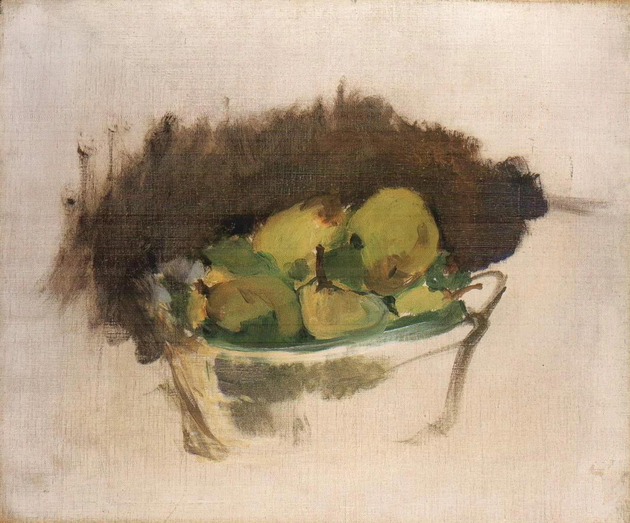 A Basket of Pears, by Edouard Manet, oil, 1892