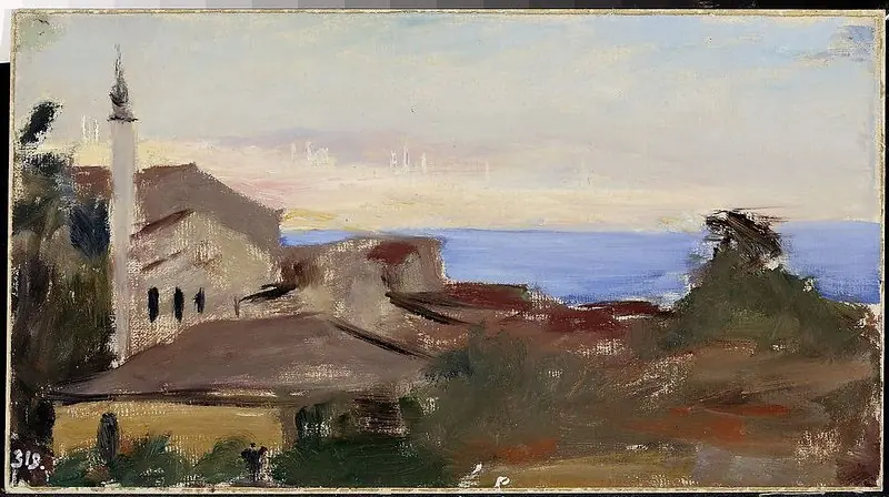 View of the city. From the journey to Constantinople
