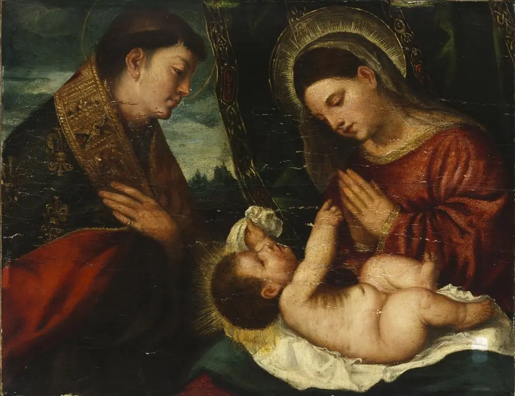 Madonna and Child with Saint Louis of Toulouse