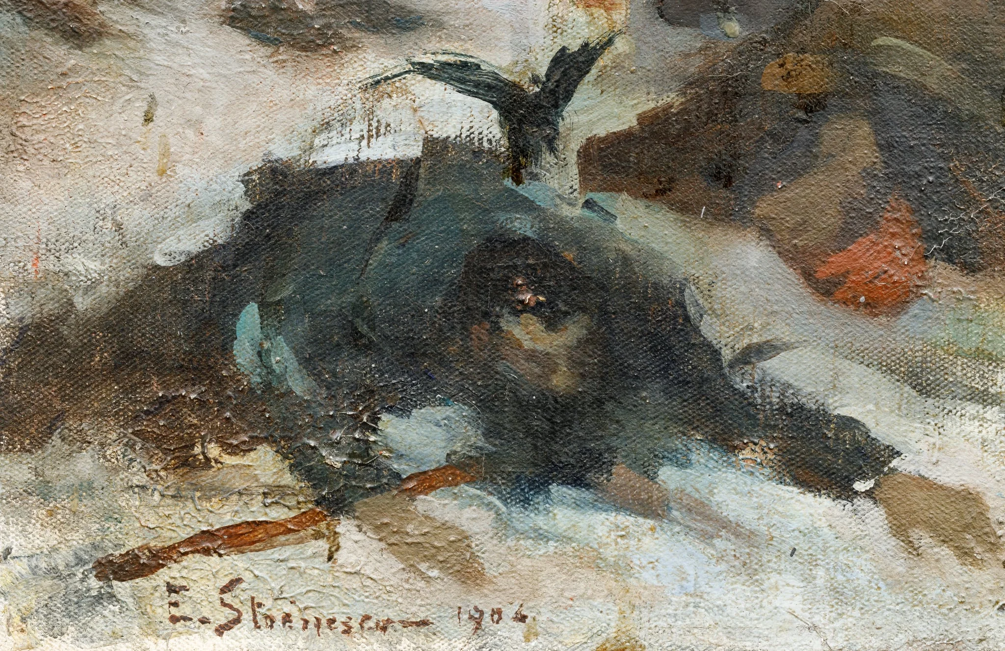 Scenă de război, by Eustațiu Stoenescu, 1850