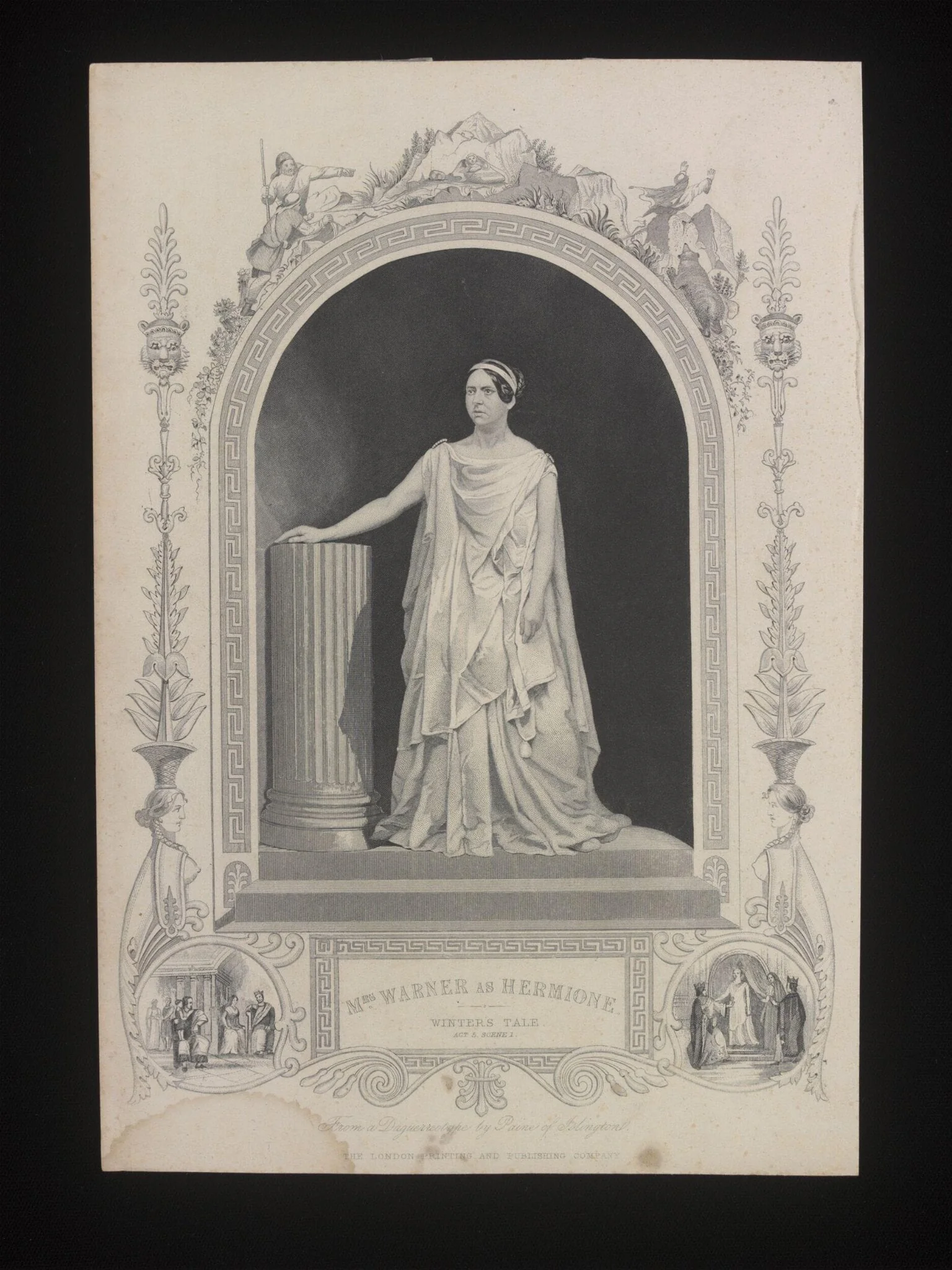 Mrs Warner as Hermione, by Unknown, 1850