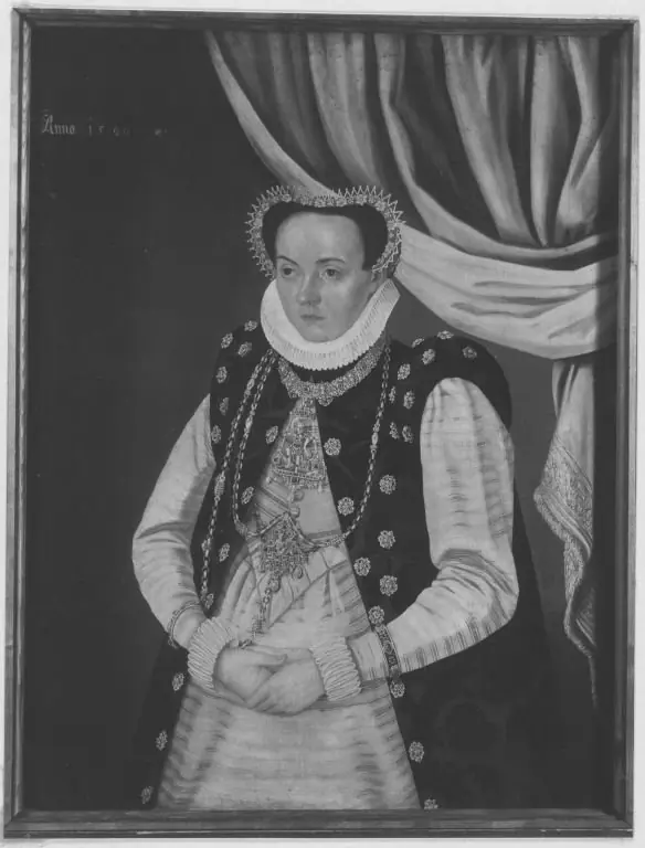 Portrait of a lady in a ruff, dated 1590