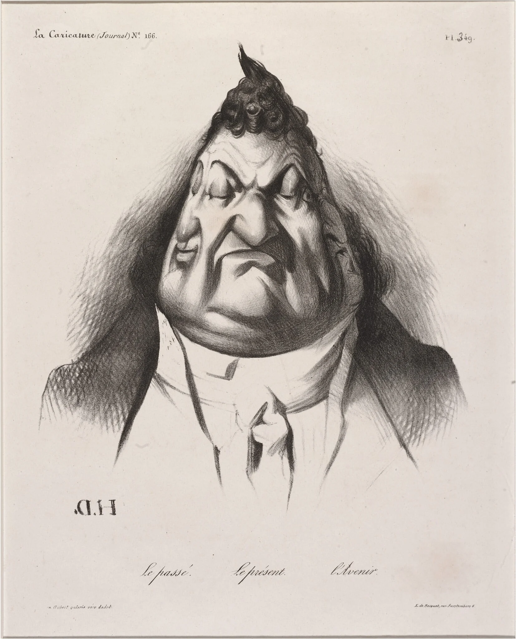 Le passé - Le présent - l'Avenir, by Honoré Daumier, ink, 1834