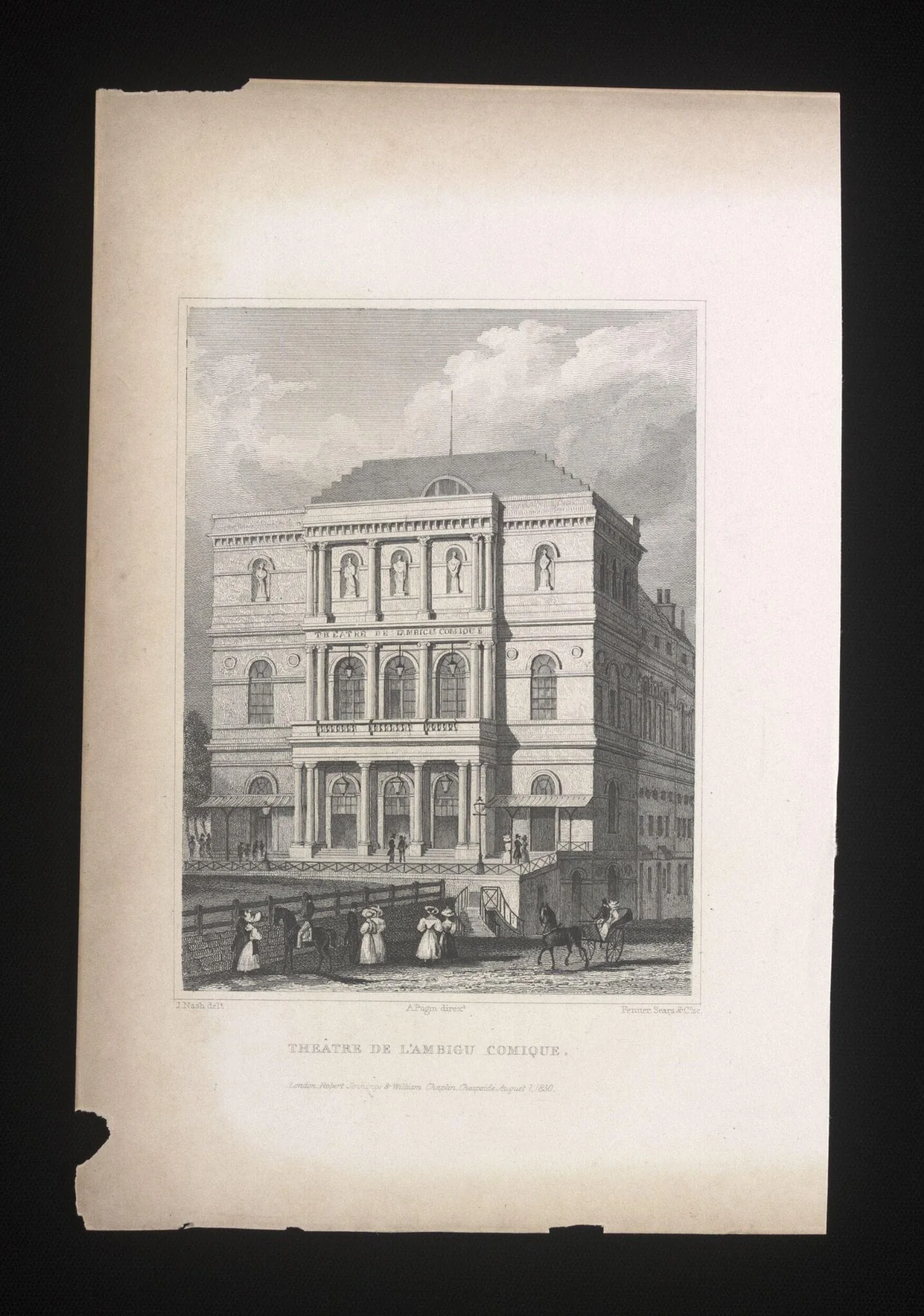Theatre de L'Ambigu Comique, by Unknown, 1