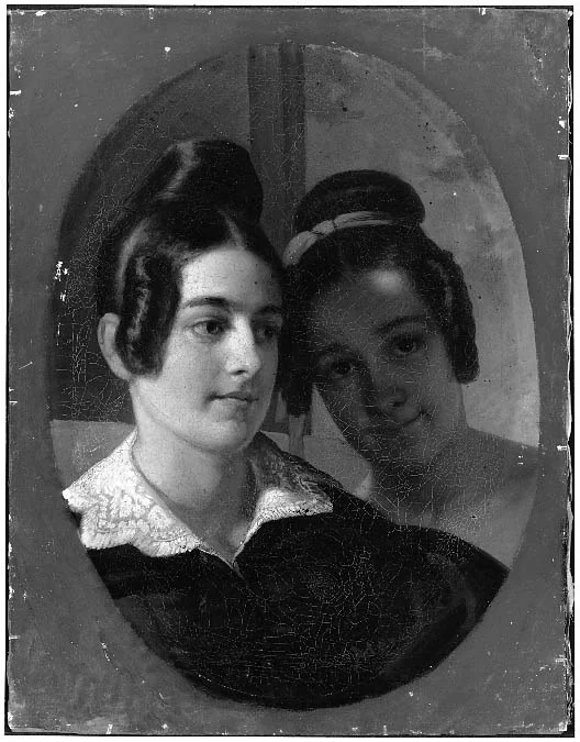 Mrs. Beale Thayer and Miss Sarah Blanchard, by Francis Alexander, oil, 1835