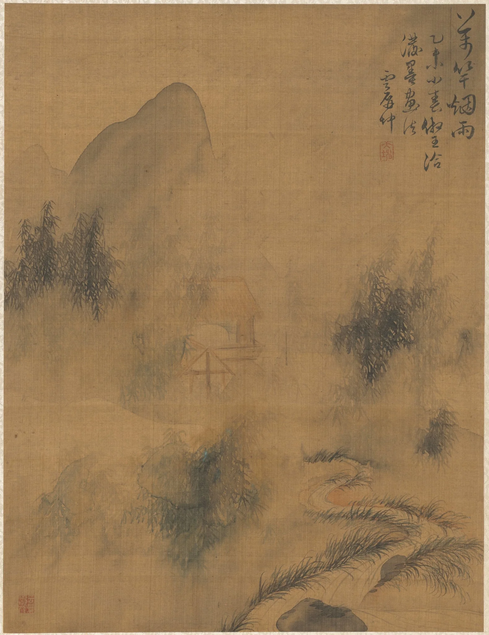 Ten Thousand Bamboos in the Mist and Rain, by Zhai Dakun, unspecified, 1775