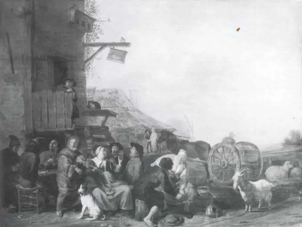Drinking Company outside a Tavern