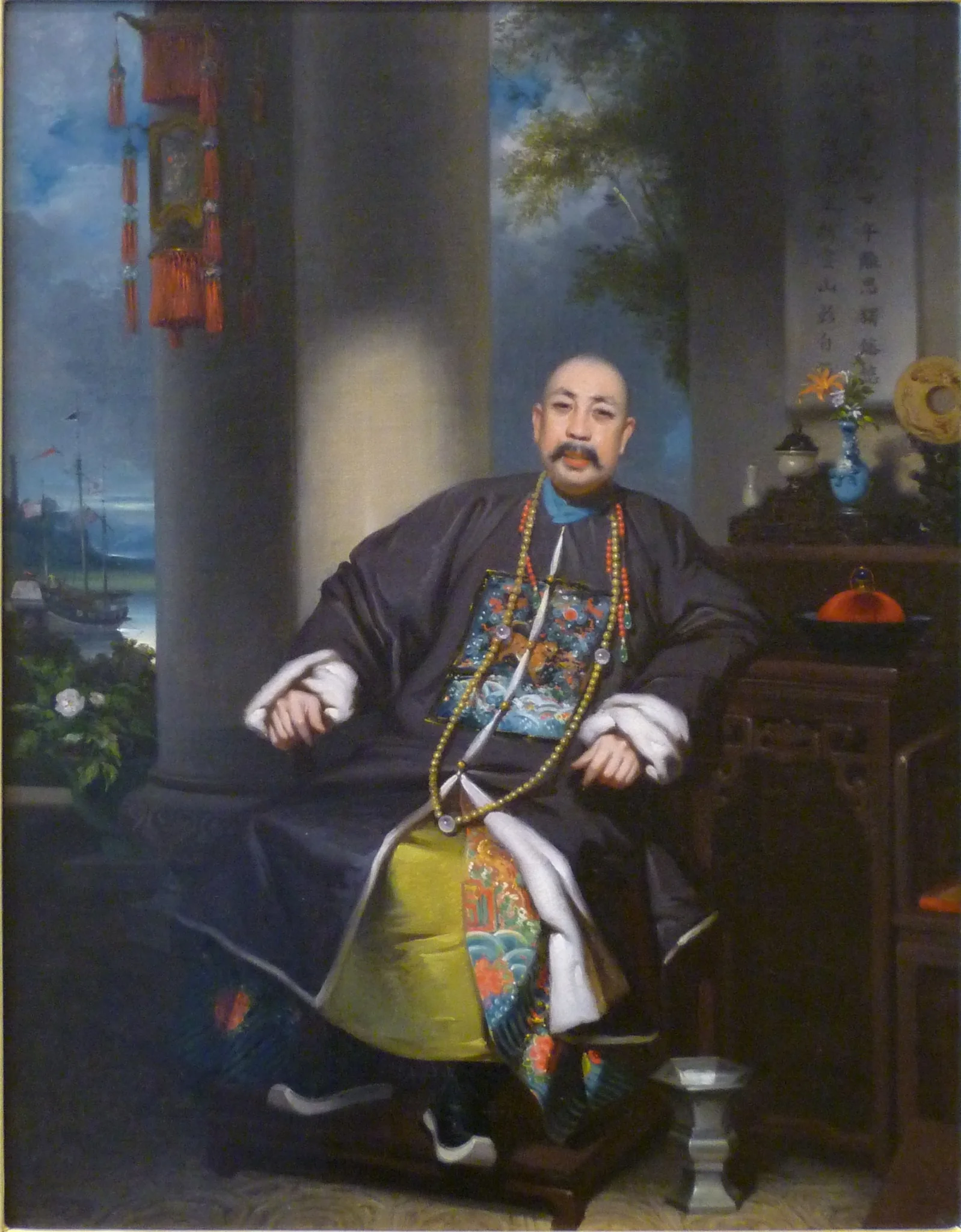 Mouqua, by Lam Qua, oil, 1840