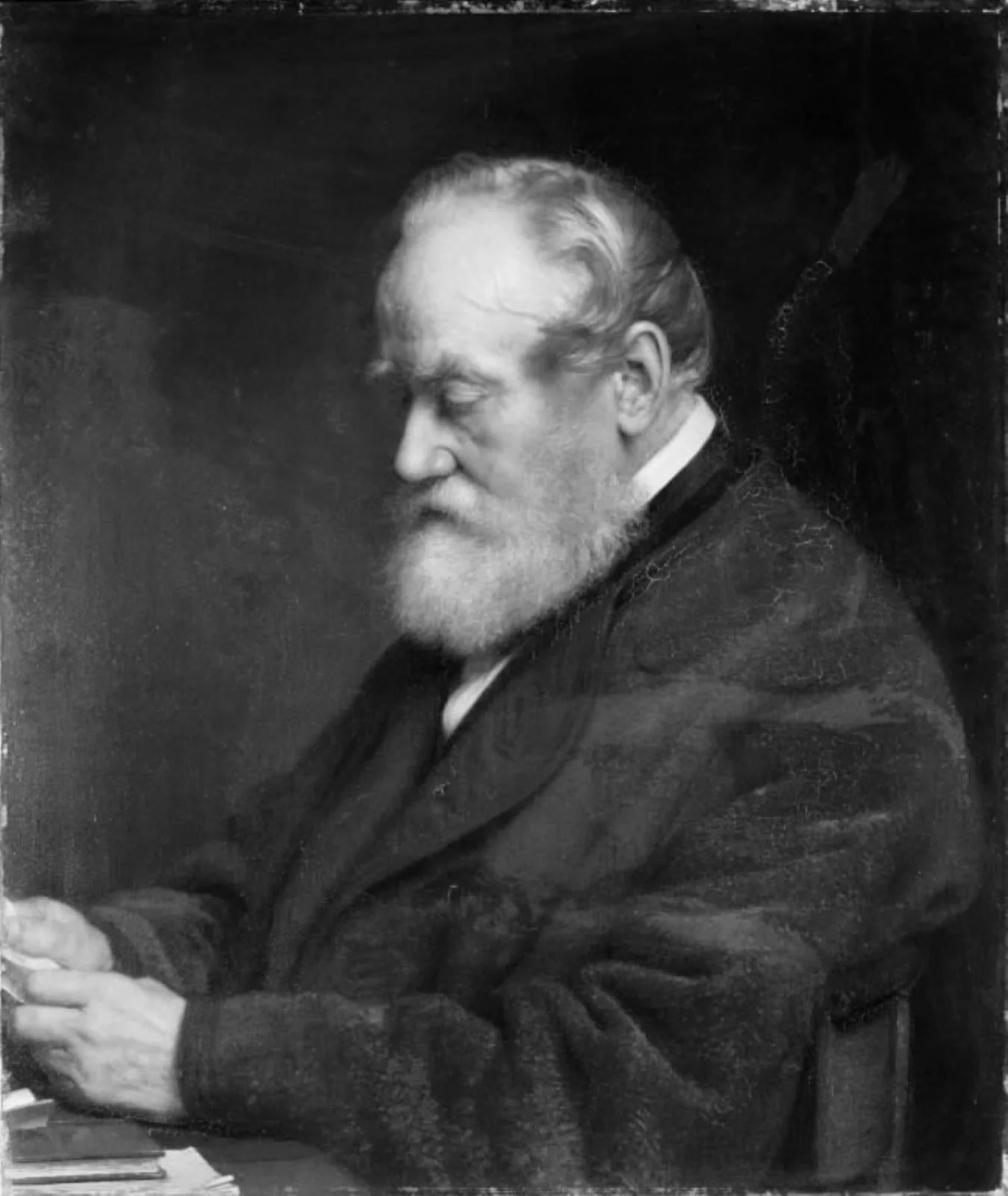 Toldkontrollør Johan Henrik Ludvig Olrik, kunstnerens fader, by Unknown, 1867