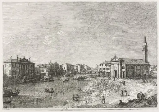 Views:  View of Dolo, A Town on the Brenta, West of Venice