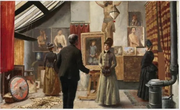 The Artist in his Dublin Studio