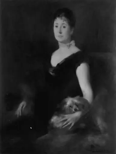 Portrait of a Lady with a Dog
