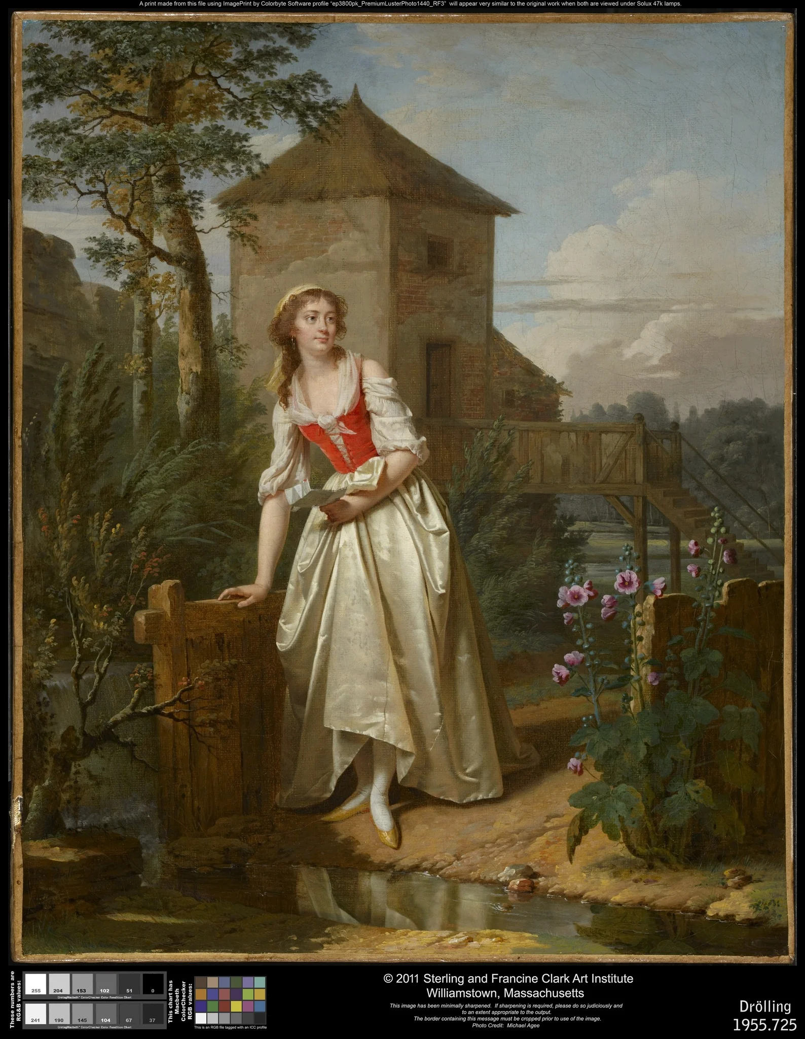 Young Woman in an English Garden