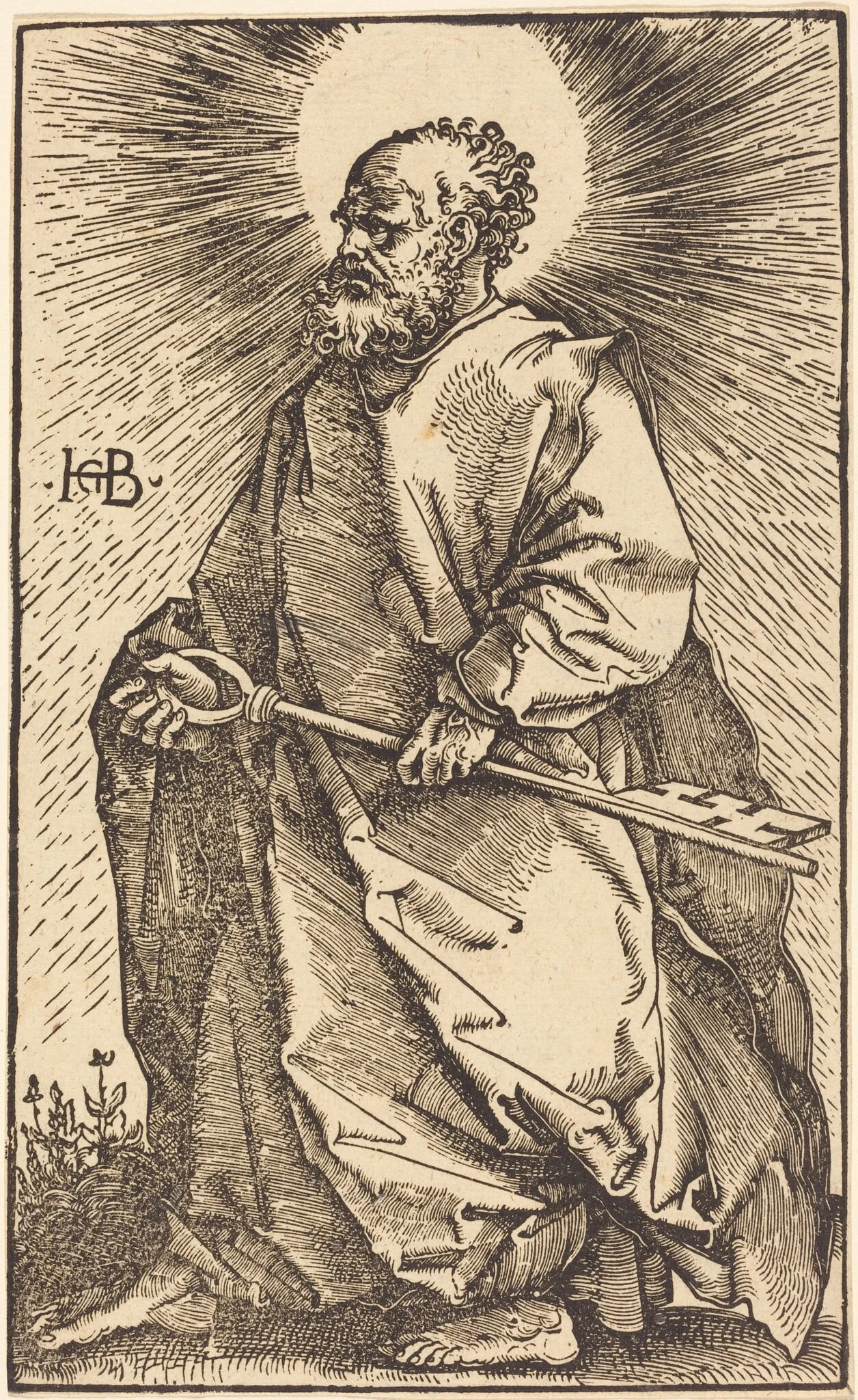 Saint Peter, by Hans Baldung Grien, ink, 1519