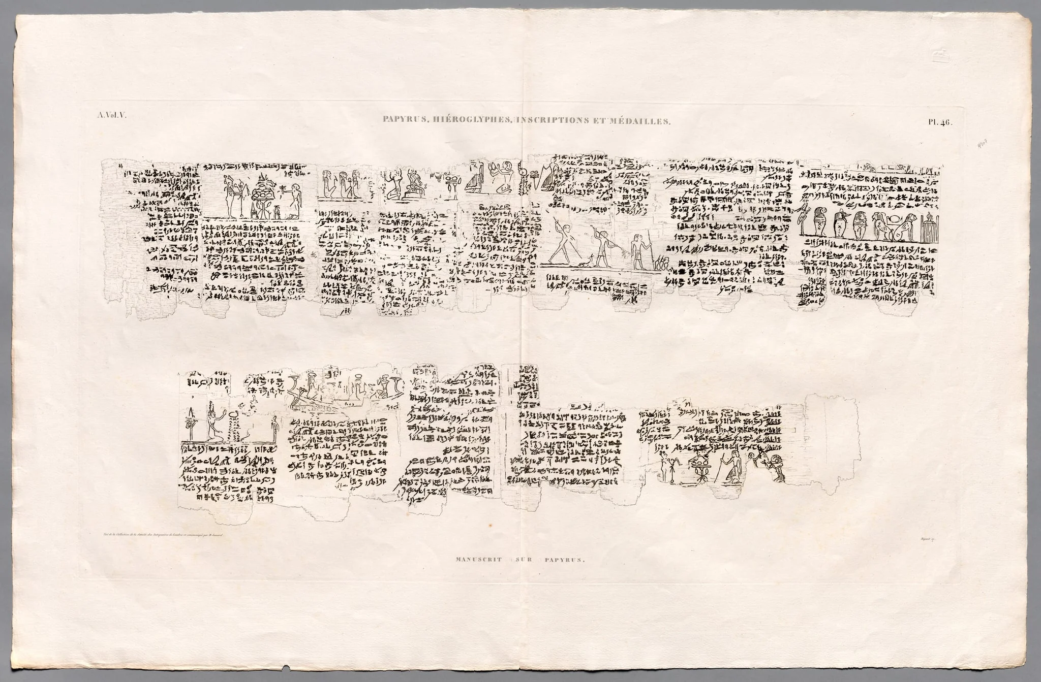 Description of Egypt: Thebes. Medynet-abou, Vol V, pl. 46, by Baptiste Bigant, 1822