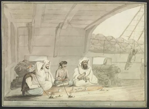 A Scene on board His Majesty's Ship Swiftsure.  off Alexandria in Egypt - Sepr. 10th 1798