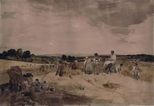 Reapers in a Cornfield near Lincoln