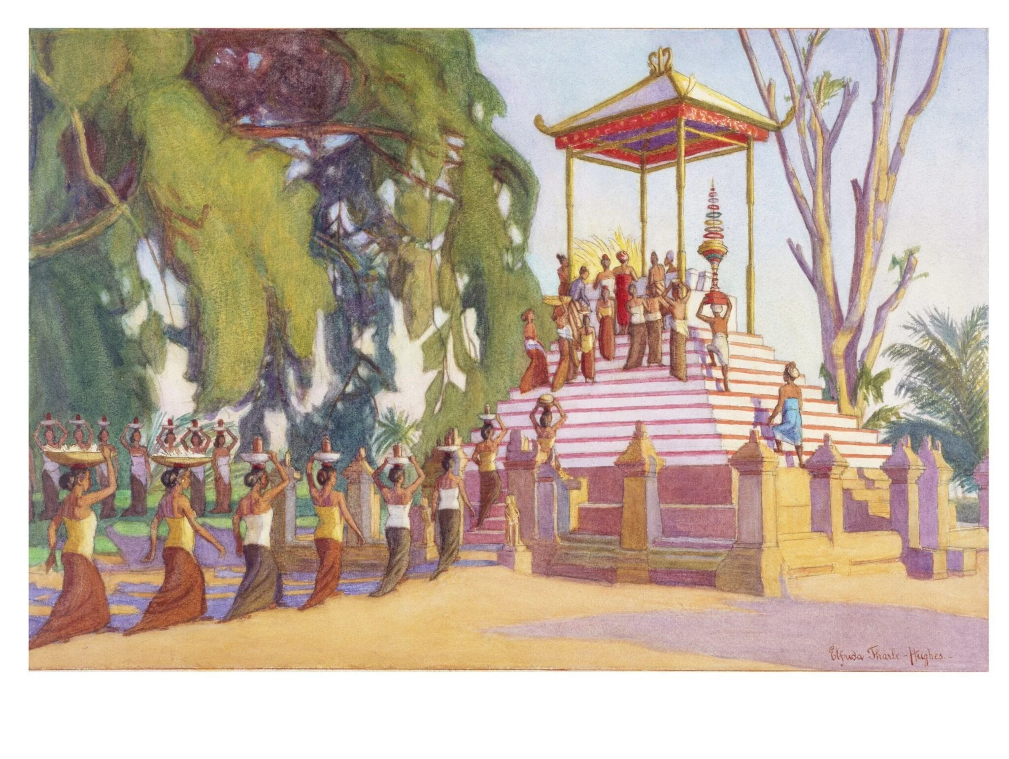 Concluding ceremony before lighting the Funeral Pyre
