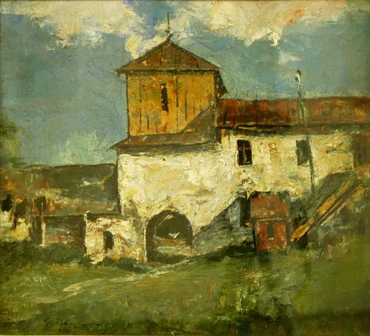 Clopotnița Bisericii din Târgoviște, by Gheorghe Petrașcu, unspecified, 1927