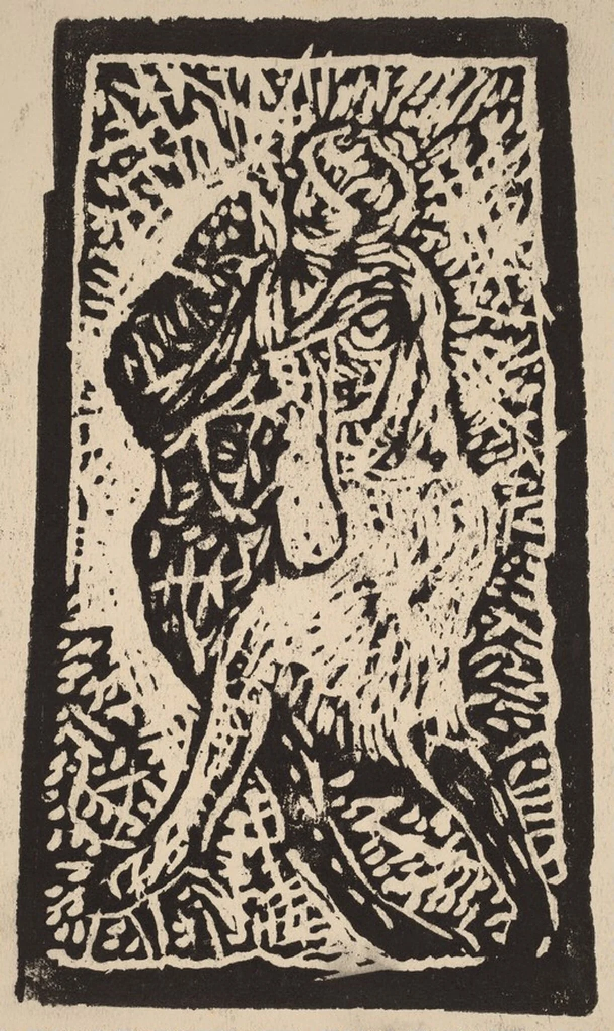 Lovers, by Paul Gangolf, ink, 1914