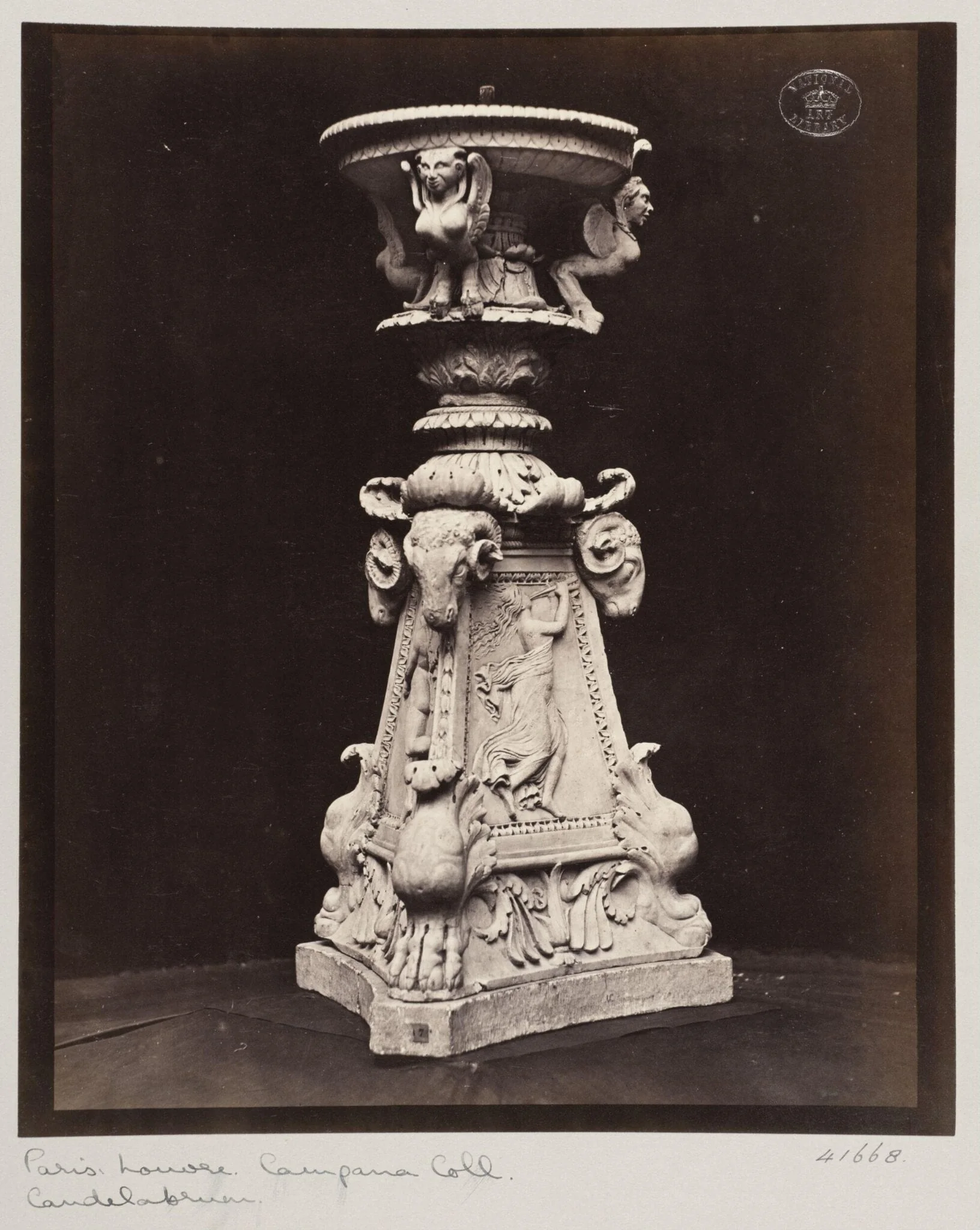 Marble sculptured fountain