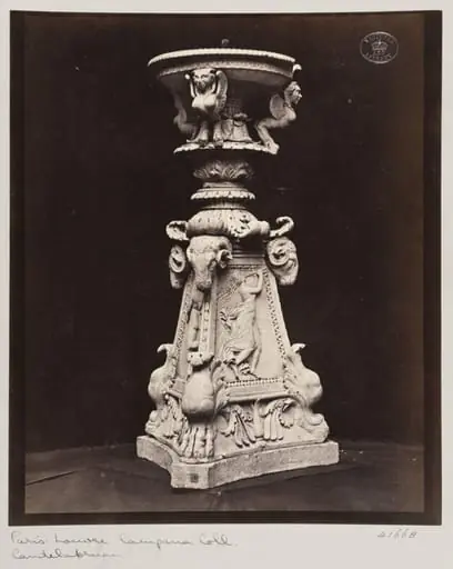 Marble sculptured fountain
