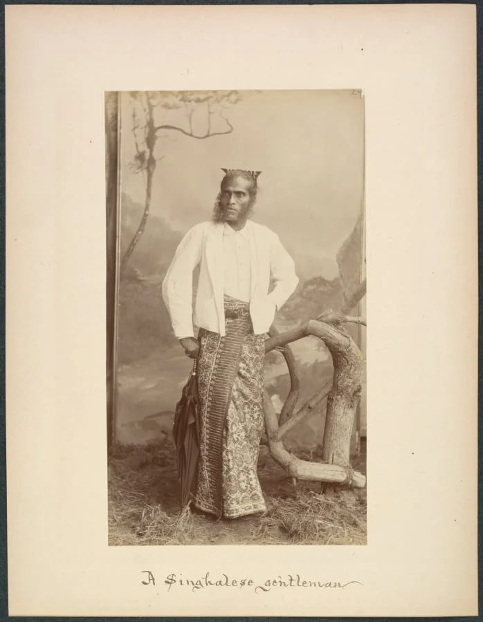 A Sinhalese Gentleman, by Unknown, 1884