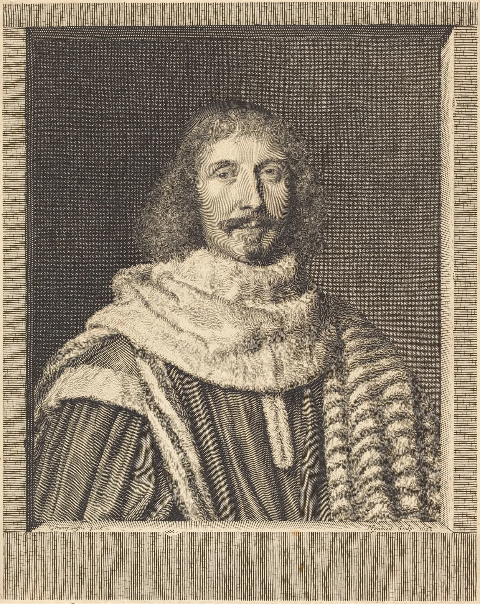 Pompone II de Bellievre, by Robert Nanteuil, ink, 1653