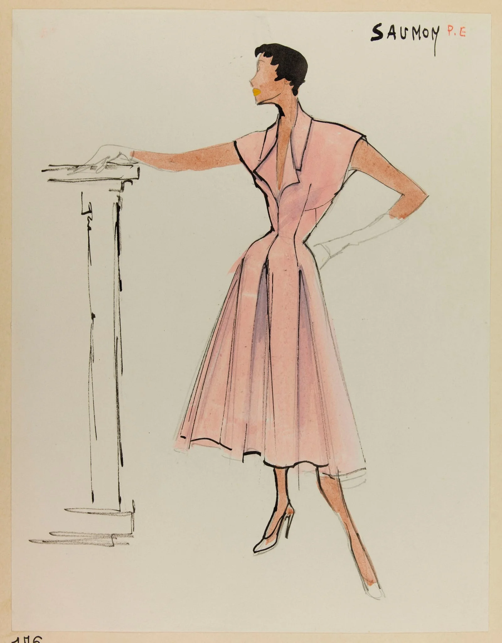 Saumon, by Marie-Louise Carven, 1953