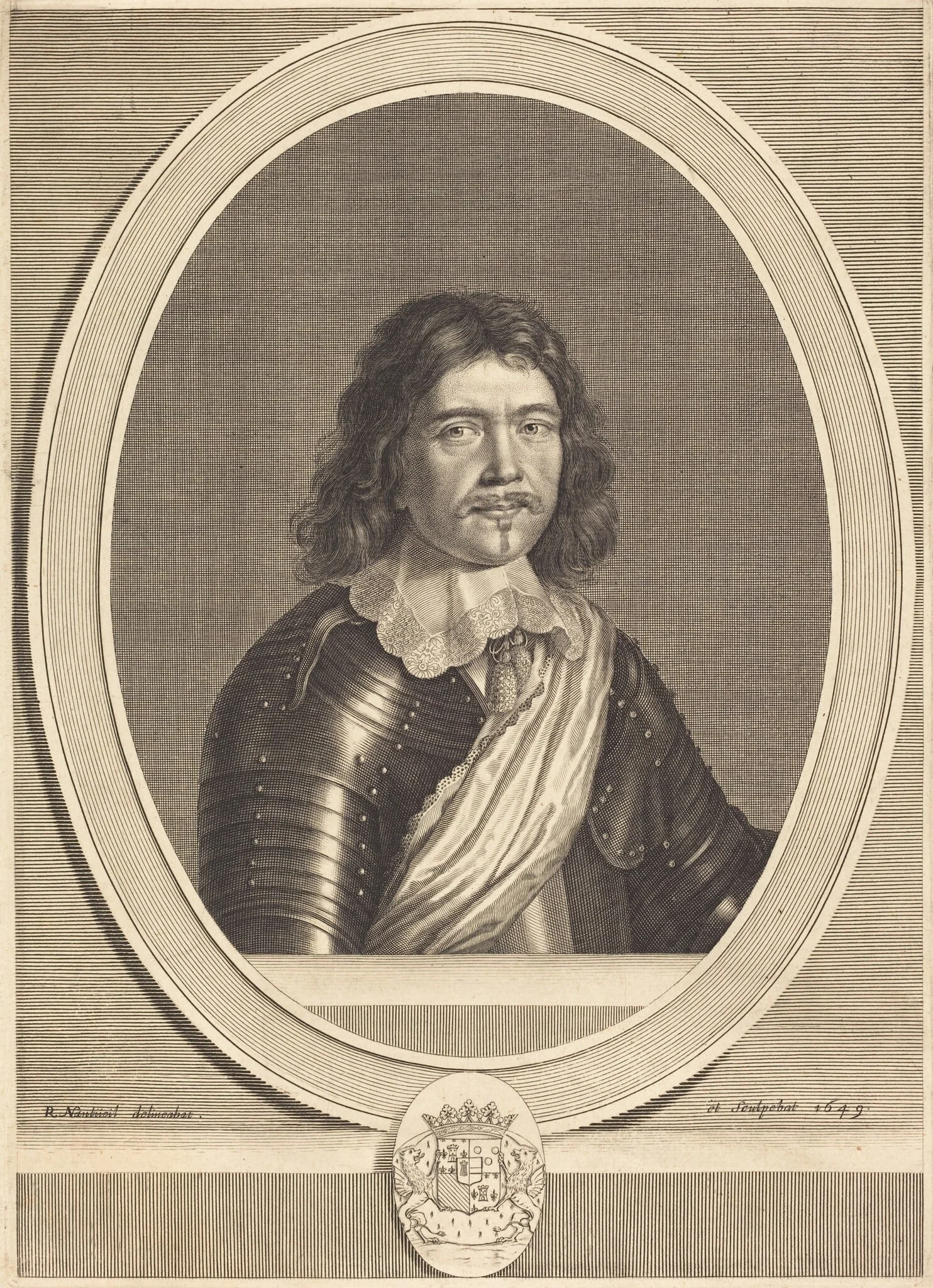 Frederic-Maurice, Duc de Bouillon, by Robert Nanteuil, ink, 1650