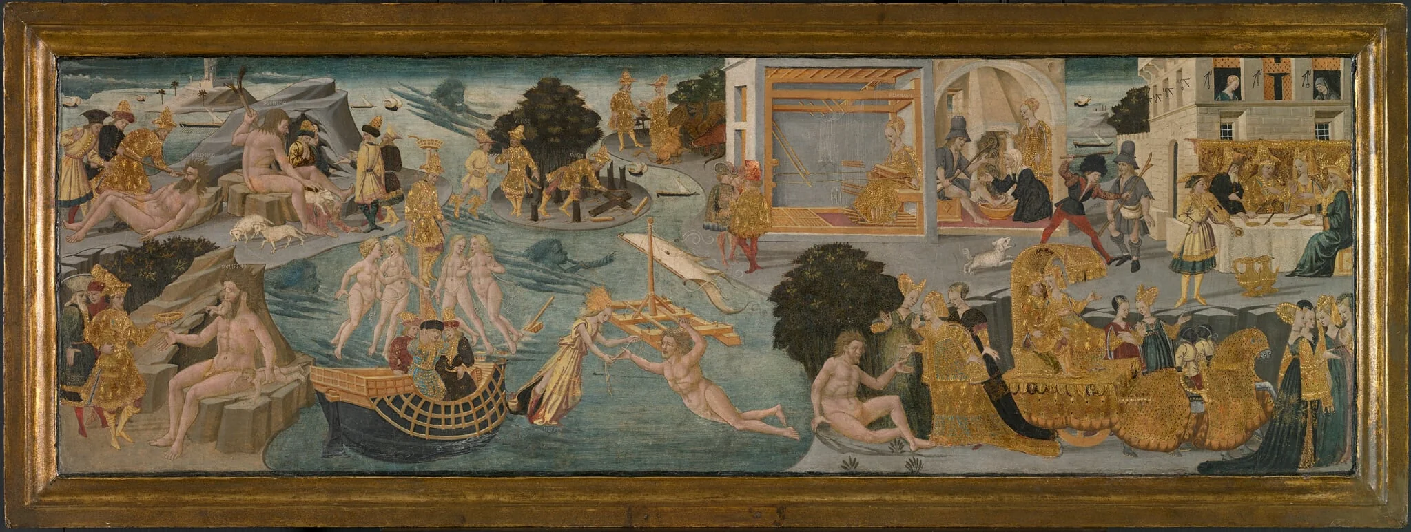 The Adventures of Ulysses, by Apollonio di Giovanni, tempera, 1440