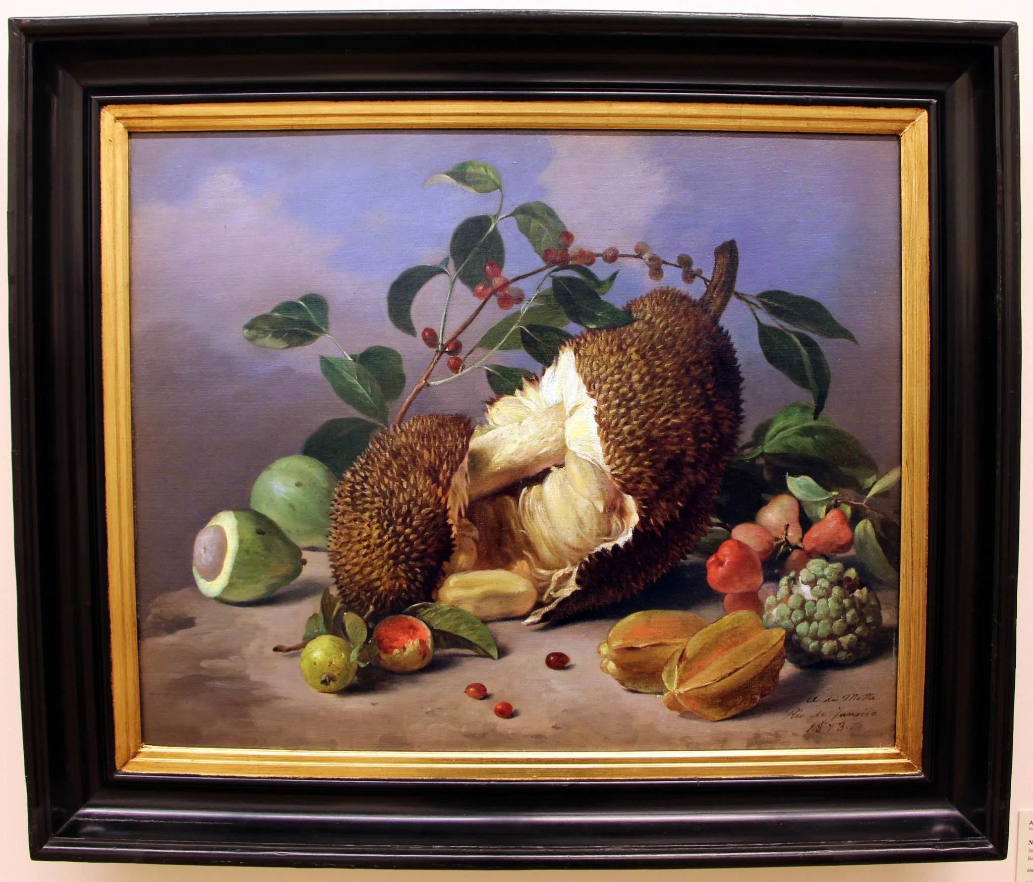 Still life with fruits, by Agostinho José da Mota, unspecified, 1873