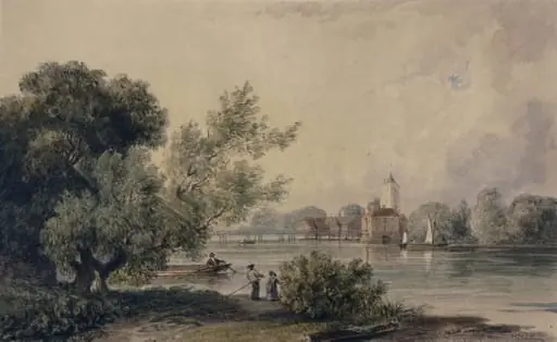 Fulham Church and Putney Old Bridge
