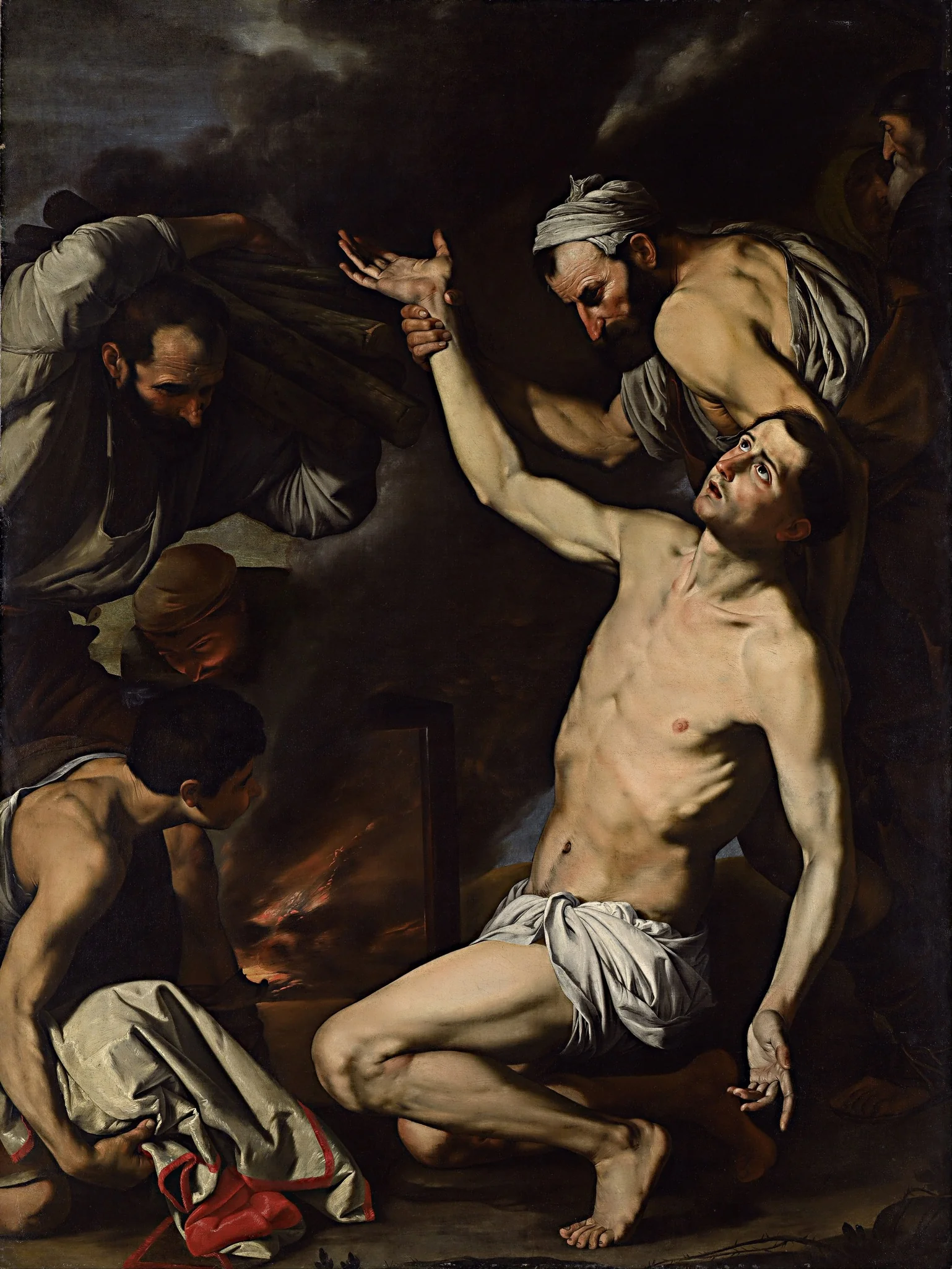Martyrdom of St Lawrence, by Jusepe de Ribera, oil, 1620
