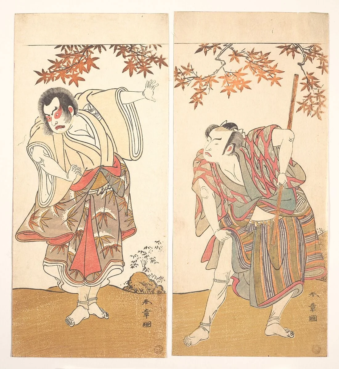 Untitled, by Katsukawa Shunshō, ink, 1773