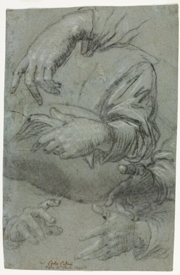 Studies of Hands (recto)