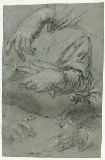Studies of Hands (recto)