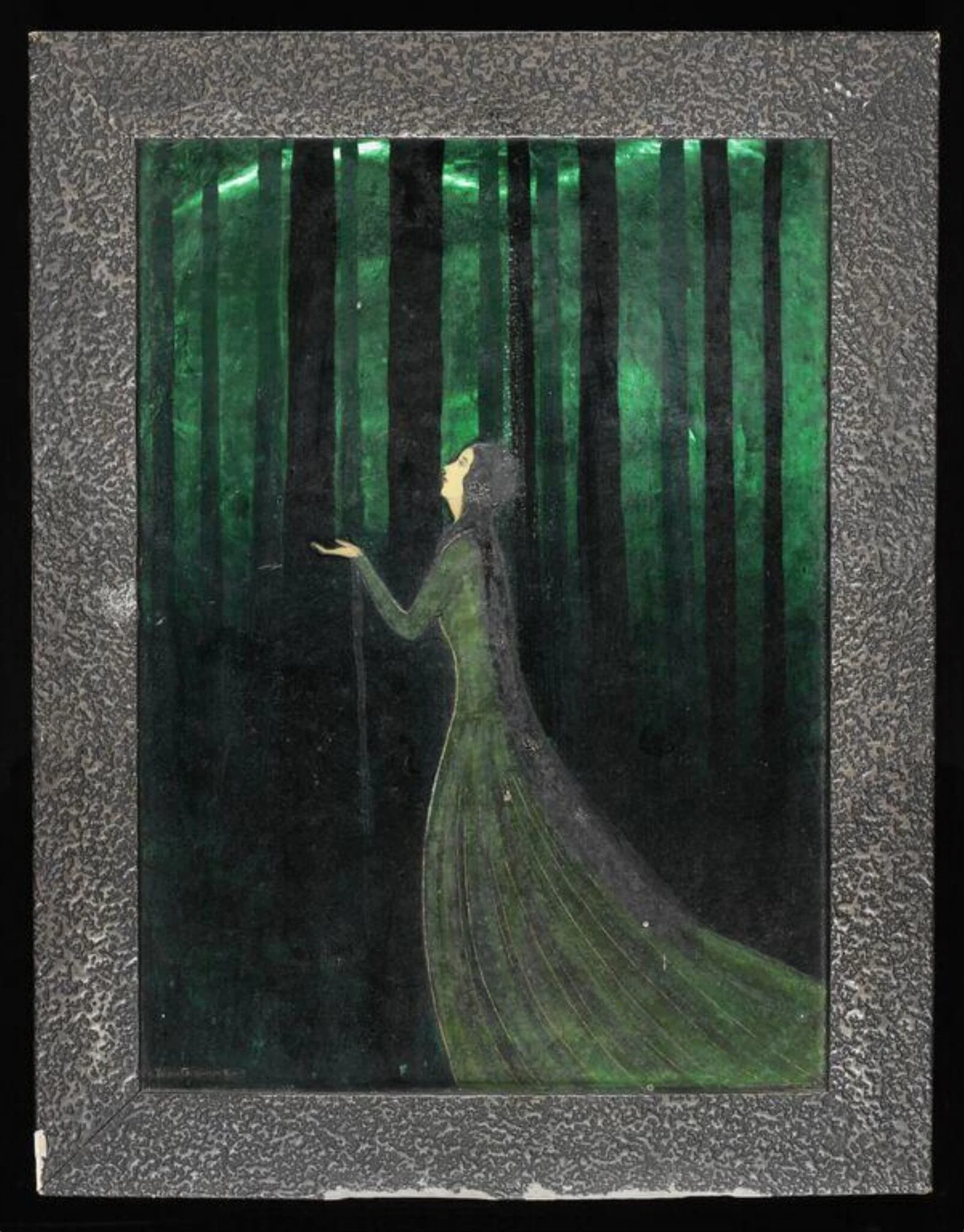 Gwen Ffrangcon-Davies as Etain, by Jean Grahame, paint, 1950