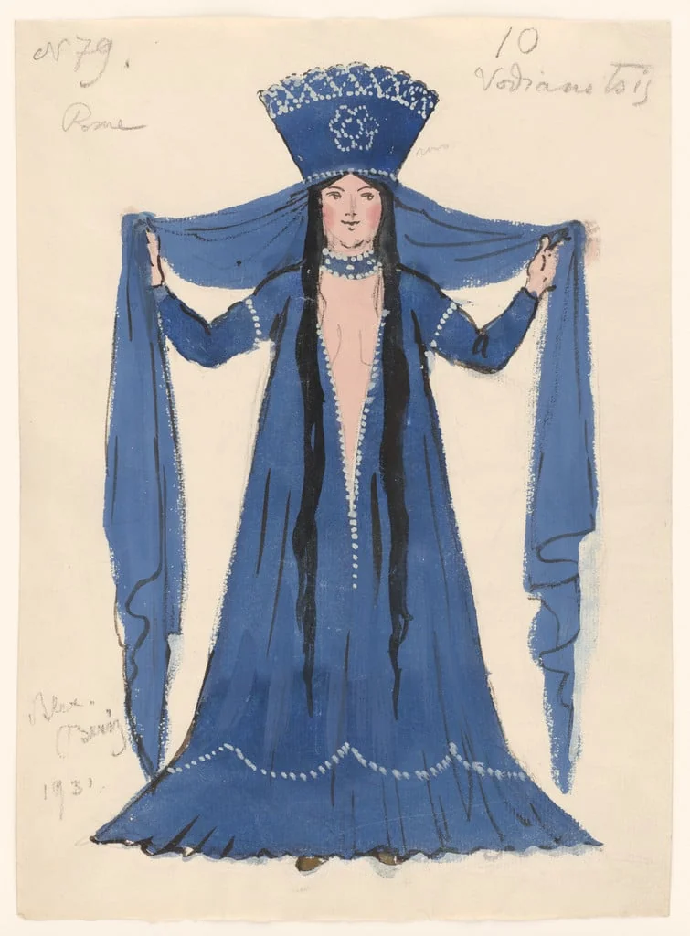 Untitled, by Alexandre Benois, gouache, 1931