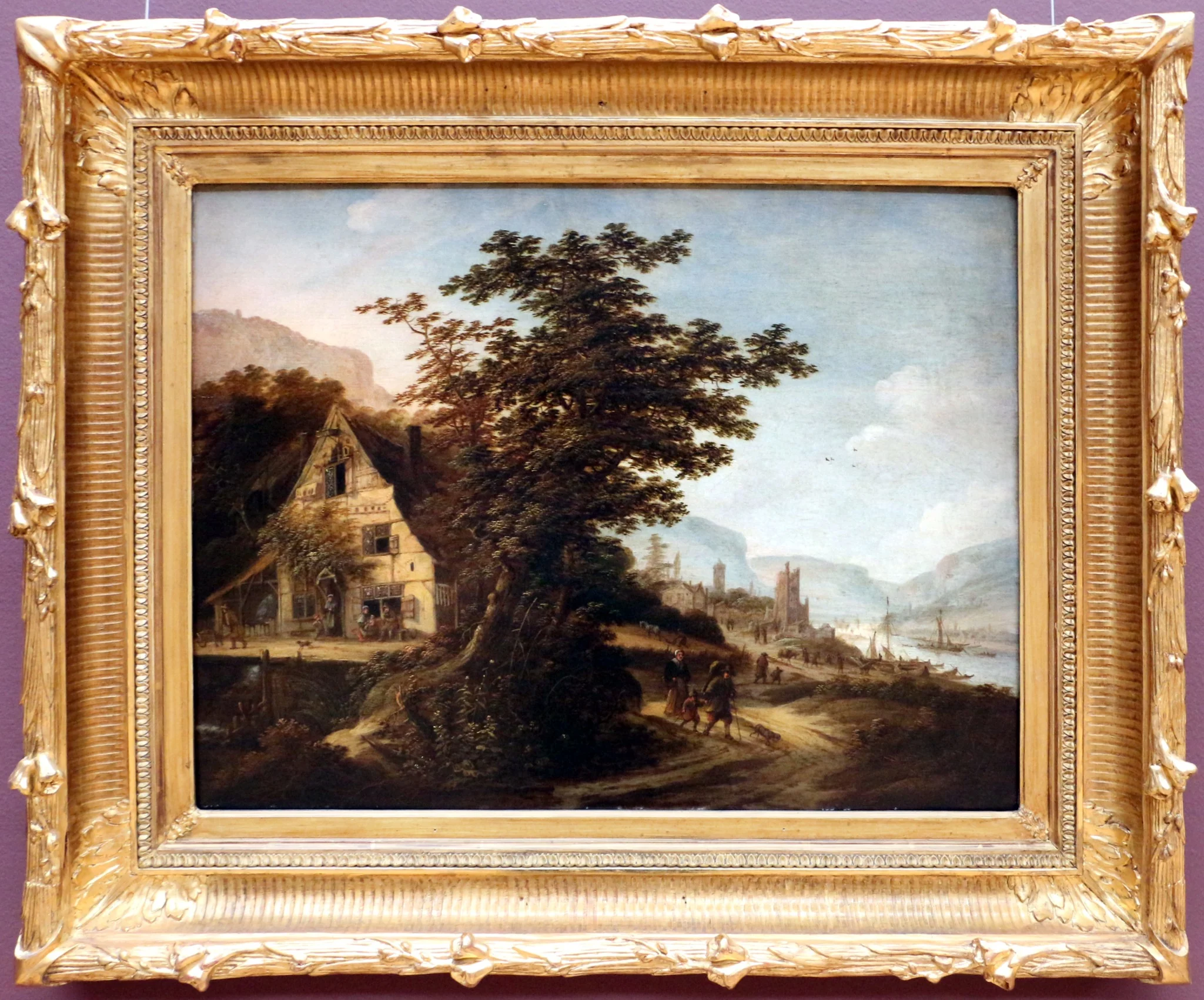 The watermill, by Claes Jansz. van der Willigen, oil, 1700