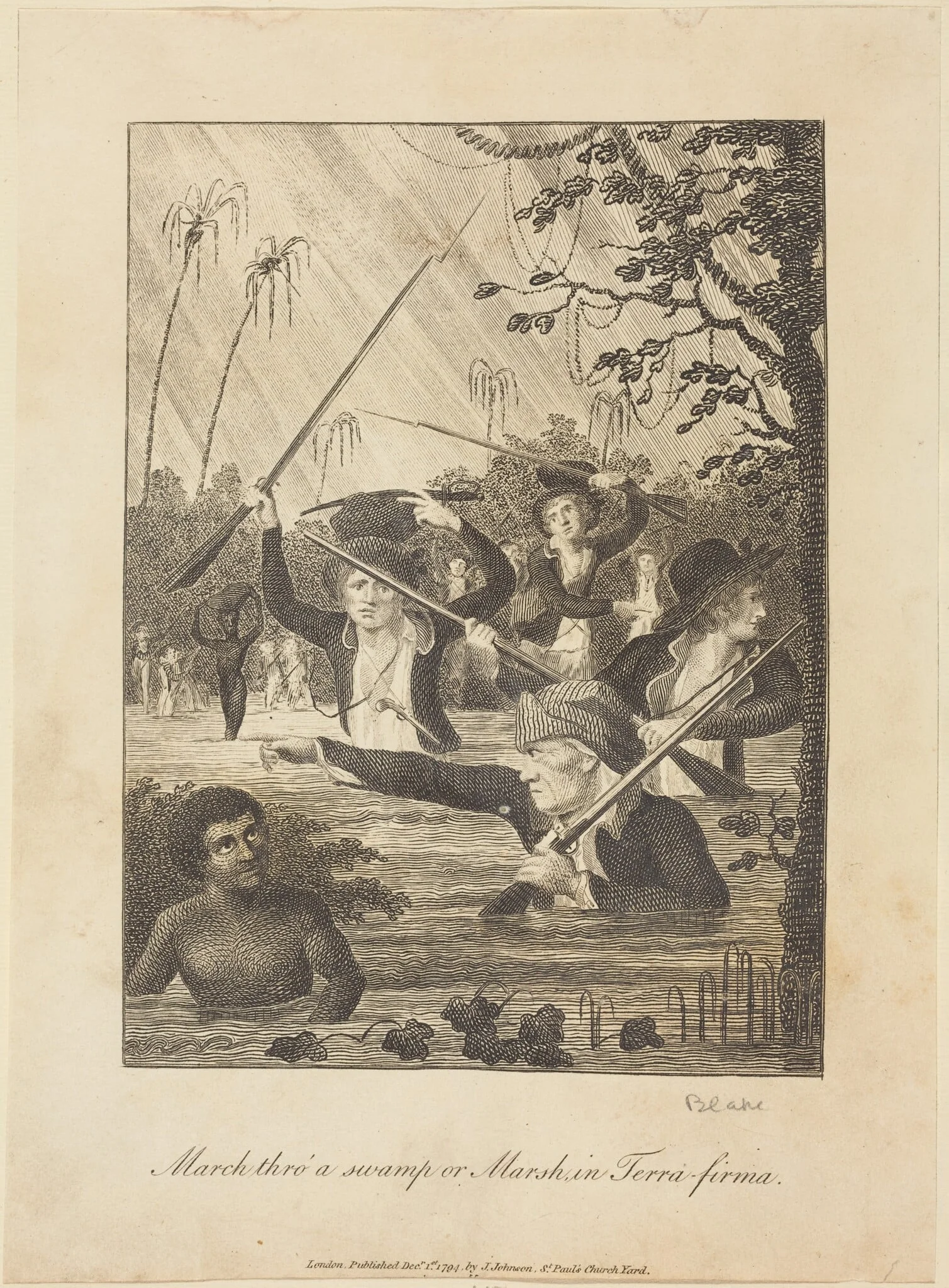 March thro' a swamp or Marsh in Terra-firma